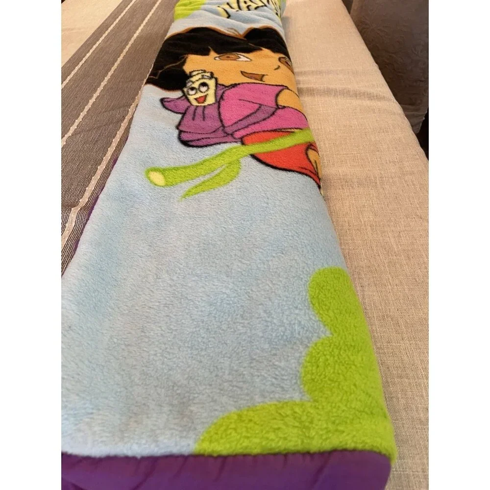 Vintage 2004 Dora the Explorer Boots Nick Jr Ready Bed‎ Sleeping Bag Case Y2K